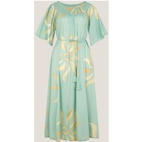 Tashie Sun Print Midi Dress
