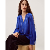 Frida V Neck Linen Blouse