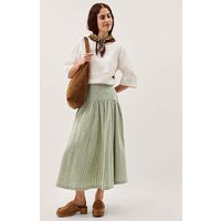 Gaia Gingham Midi Skirt