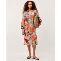 Carmen Floral Midi Tunic Dress
