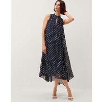 Yaz Polka Dot Midi Dress