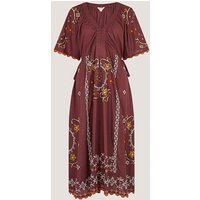 Greta Embroidered Midi Dress