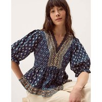 Stacee Print Jersey Top