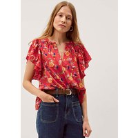 Libby Floral Print Jersey Top