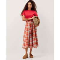 Cecily Check Midi Skirt