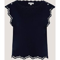 Gaia Floral Cutwork Top