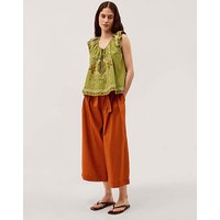 Sofia Cropped Wide Leg Trousers