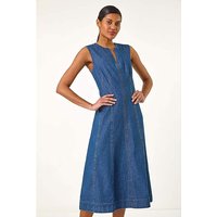 Panel Detail Midi Dress