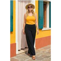 Elastic Waist Wide Trousers