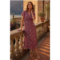 Floral Twist Midi Dress