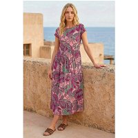 Paisley Short Sleeve Midi Dress