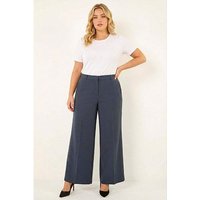 Wide Leg Tailored Trouser Dark Grey