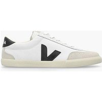 Volley White Canvas Trainers White Black