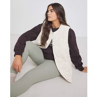Quilted Round Collar Gilet