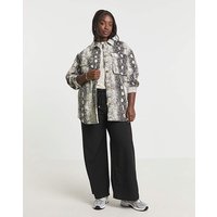 SBE Snake Print Utility Shacket