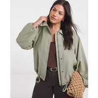 Cotton Lyocell Short Parka Jacket