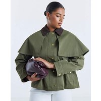 Cord Collar Cape Jacket