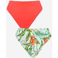 Value 2 Pack Bikini Briefs Tropical Print Red