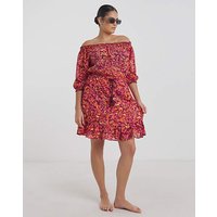 Cancun Beach Dress Animal Print