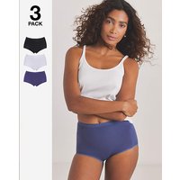 3Pk Basic Maxi Briefs Multi Multi Coloured
