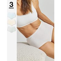 3Pk Basic Maxi Briefs Multi Multi Coloured