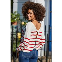 Stripe Bow Detail Jumper Stripe