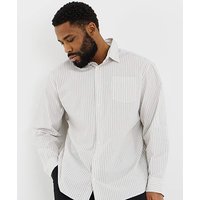 & Cole Poplin Stripe Shirt Stripe & 5XL