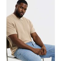 & Max Knitted Zip Polo & L