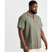 & Tyson Textured Resort Shirt & 1XL