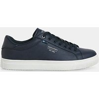 & Bale PU Trainer Navy White &