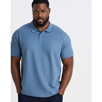 & Austin Waffle Polo & 1XL