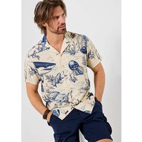 Shark Party Shirt White Blue L42 44