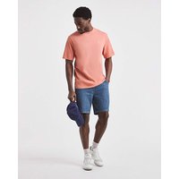 Stripe Mid Length Shorts MID Wash
