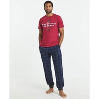 Christmas Graphic Check Pyjamas Jacamo 1XL48 50