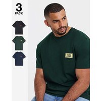 & Rush 3 Pack T Shirt
