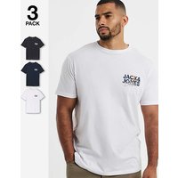 & Logo 3 Pack T Shirts & 6XL