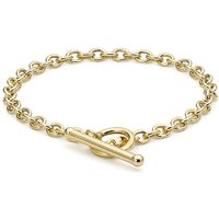 9CT Oval Link TBar Belcher Bracelet INCH