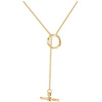 9CT Lariat T Bar Necklace