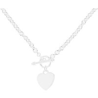 Sterling Heart TBar Belcher Chain 20IN