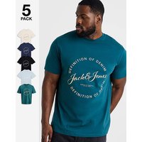 & Grayson Logo T Shirt 5 Pack & 2XL