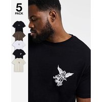 & Wolfie T Shirt 5 Pack