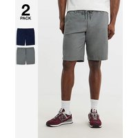 & Jaiden Rocco Jogger Shorts Navy Grey &