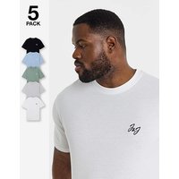 & Joseph 5 Pack T Shirt & L