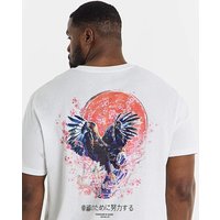& Back Graphic Eagle T Shirt Bright & 4XL