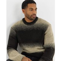 & Fade Space Dye Jumper Black Natural & 6XL