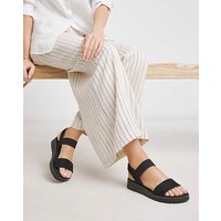 Stretchy Strap Sandal Wide PU