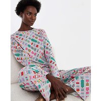 Value Christmas Cracker Pyjama Set Marl 28 30