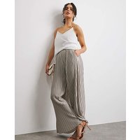 Metallic Plisse Trousers