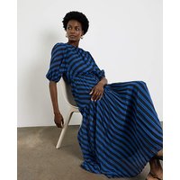 Stripe Print Maxi Dress Stripe