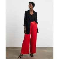 Satin Wide Leg Trousers